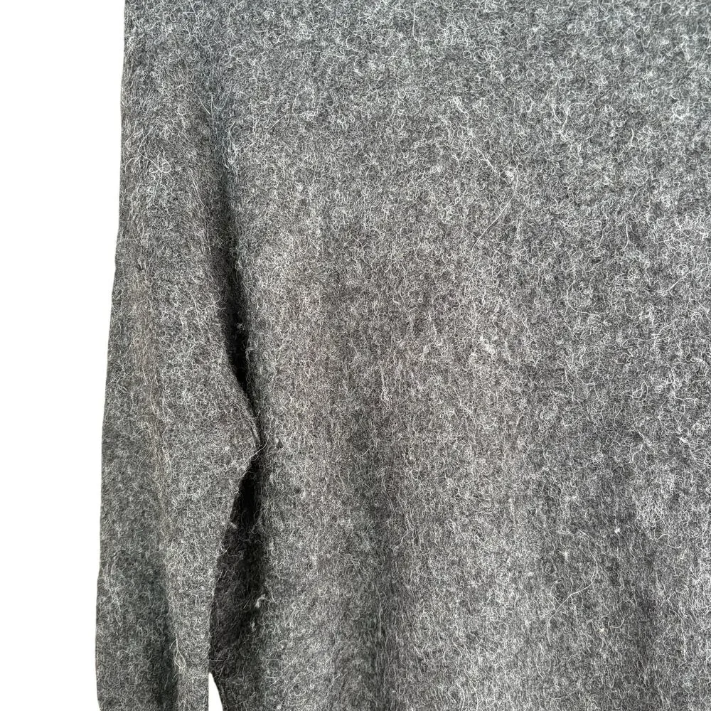 J Crew Alpaca Tunic Sweater S Gray Fuzzy Cozy J.Crew B1785 Capsule Luxe